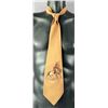 Image 1 : 1940s Jak Tye Cowboy Hand Painted Tie
