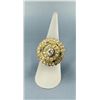 Image 1 : 1940s 14k Gold and 1.65ct Diamond Cocktail Ring