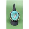 Image 1 : Chunky Navajo Old Pawn Sterling Turquoise Ring