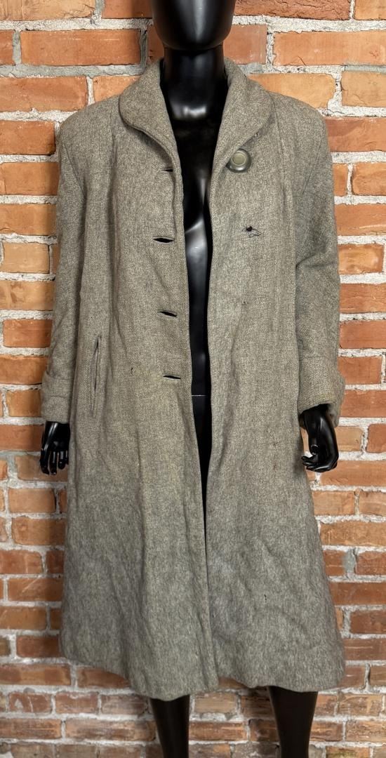 Vintage Upholstery Woven Trench Coat