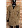 Vintage Boho Hippie Suede Leather Trench Coat