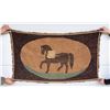 Image 2 : Antique Primitive Horse Hooked Rug