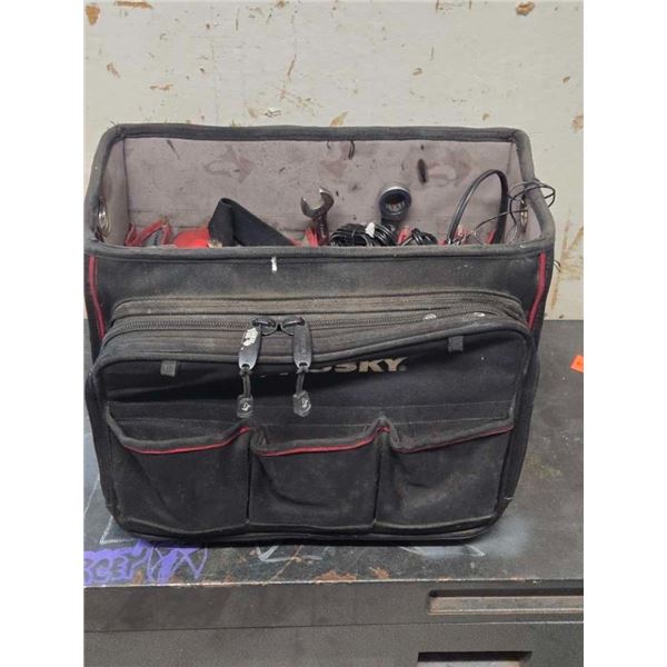 hushy tool pouch with contents