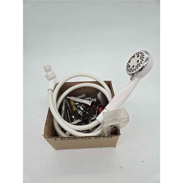 box of plumbing parts & etc