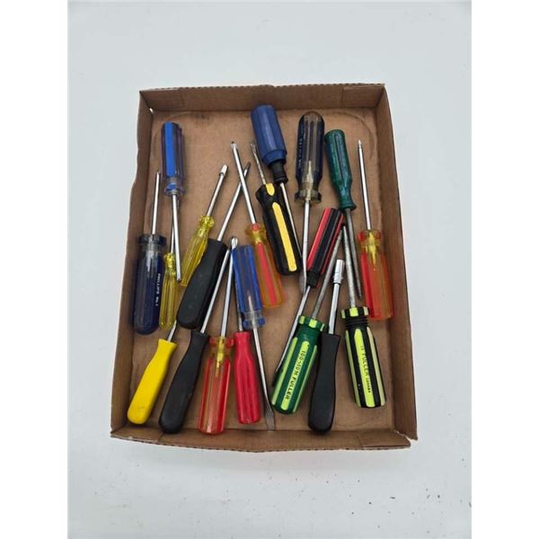 assorted screw drivers