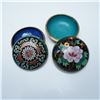 Image 3 : 4pc Chinese Cloisonne Lidded Boxes