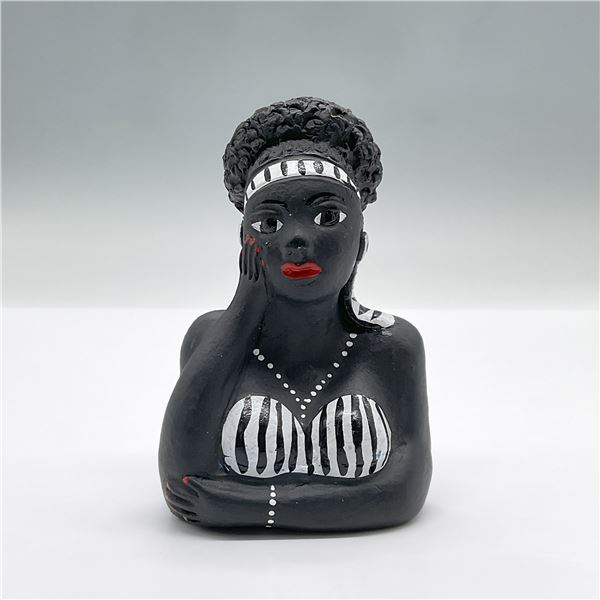 Terracotta African Folk Art Bust