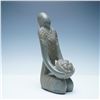 Image 1 : Hand-Carved Soapstone Sculpture, Kneeling Woman with Offering