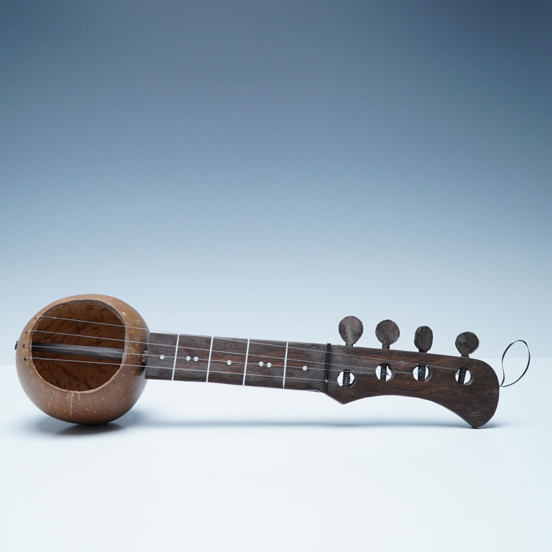 Handcrafted Coconut Shell Bowl String Instrument