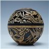Image 2 : Intricately Carved Dragon Motif Lidded Sphere Box
