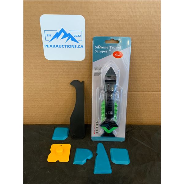 Silicone Trowel And Scraper 5In1 tool