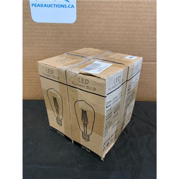 LED Filament Bulb 8w 6000k 4 pack