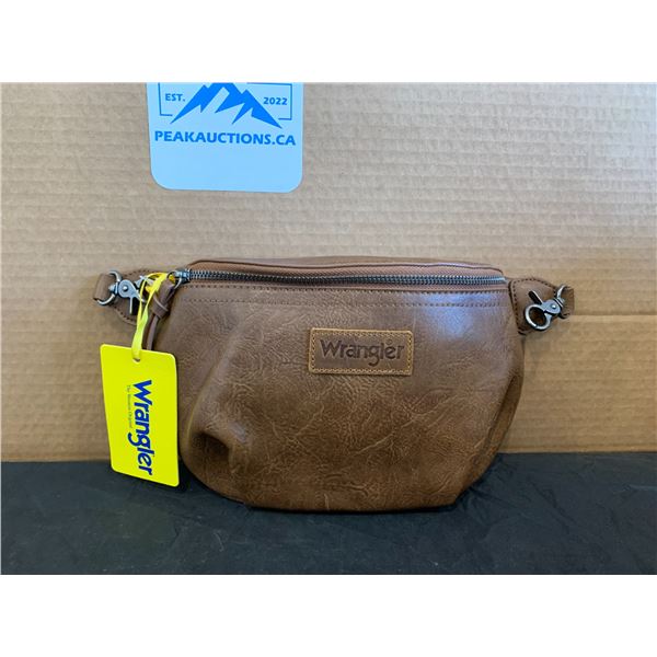 Brown Leather Wrangler Crossbody Bag