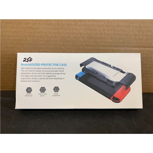 Black Ruggedized Protective Case For Nintendo Switch