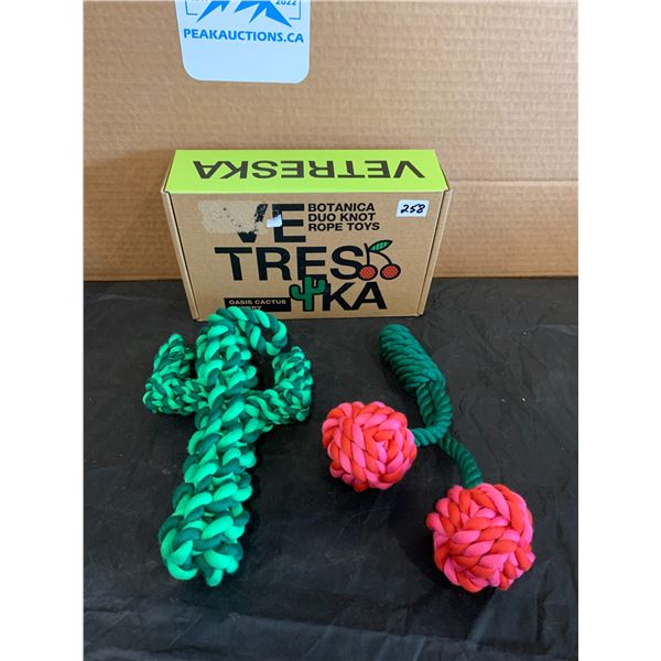 Botanica Duo Knot Rope Toys Oasis Cactus And Cherry