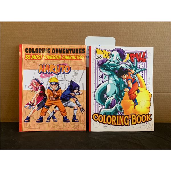 Naruto And Dragon Ball Z Colouring Books