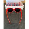 Image 2 : Pack of 12 Red Heart Shaped Sun Glasses