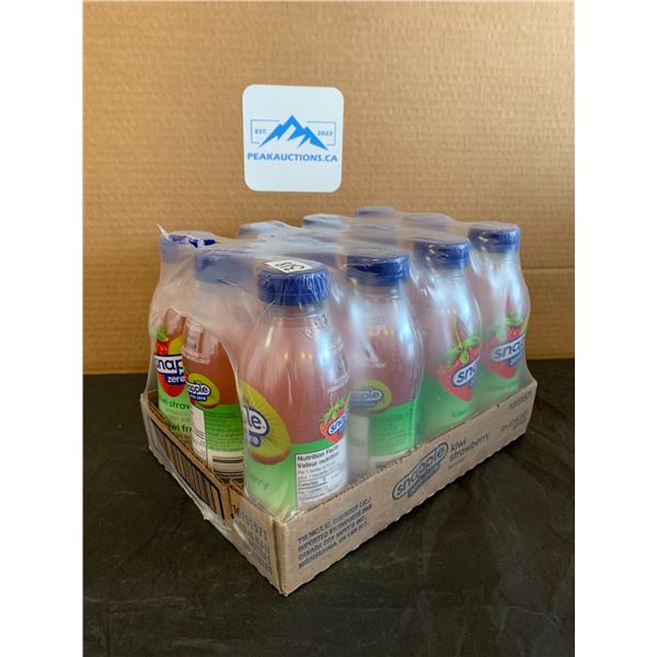 Case of 12 Snapple Kiwi Strawberry Zero (Best Before April 2025)