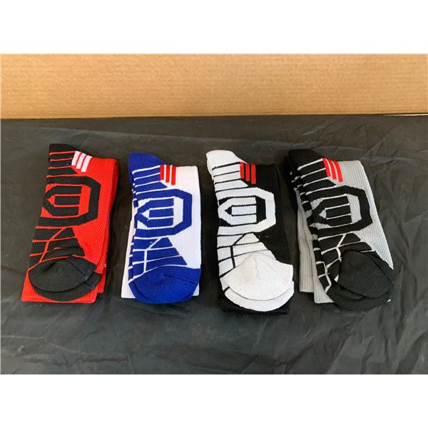 Pack Of 4 Multicolour Mens Athletic Crew Socks