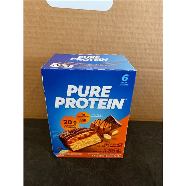 Pure Protein Chocolate Peanut Caramel 6x50g Bars (Best Before May 2025)