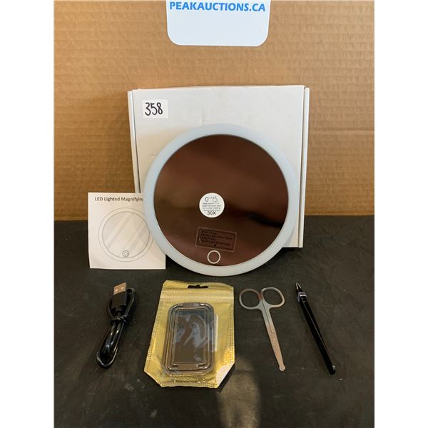 LED Lighted Magnifying Makeup Mirror