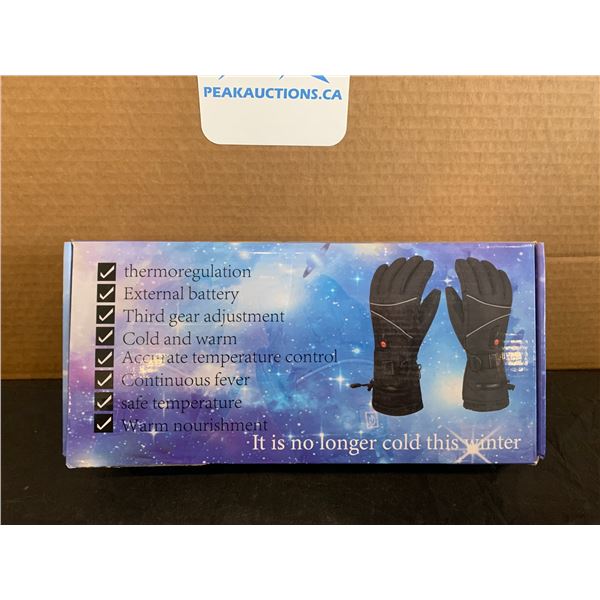 Black Rechargeable Heated Gloves 7.4V