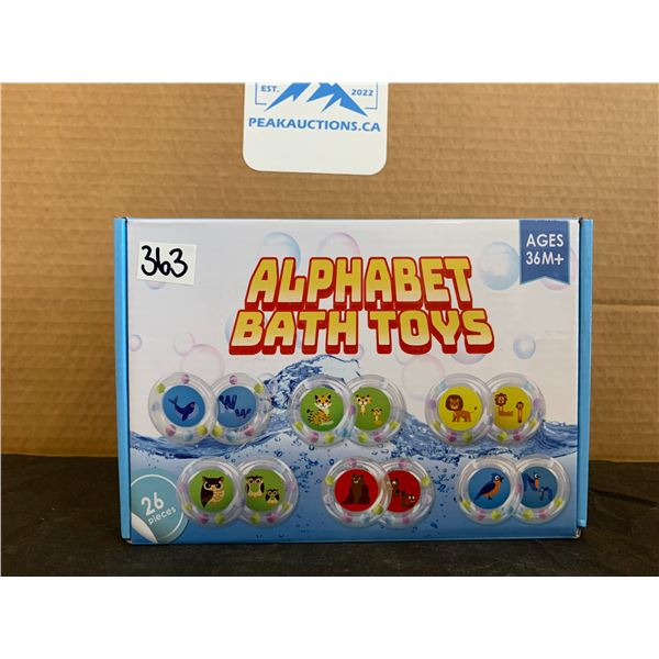 26 Piece Alphabet Bath Floating Bath Toys