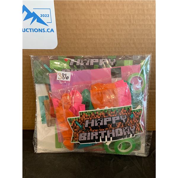 Minecraft Birthday Party Set