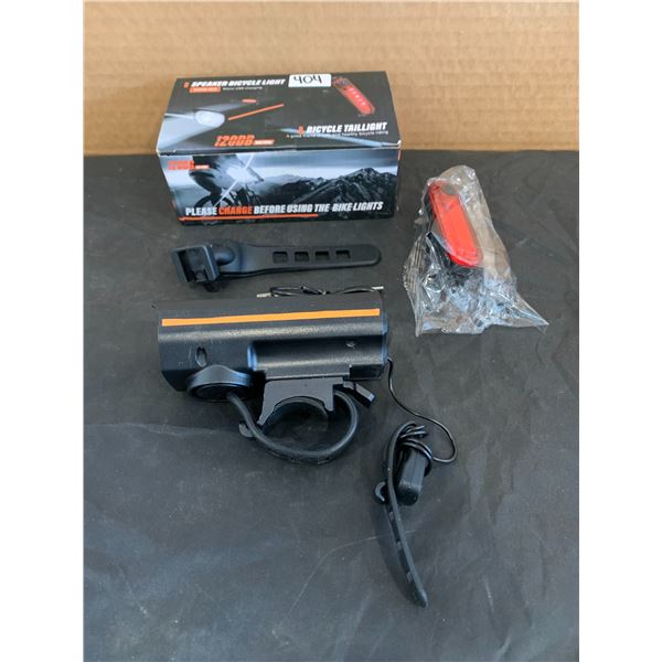 Rechargeable Bicycle Light Speaker Taillight Horn  Micro USB Charging