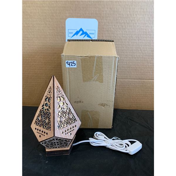 Small Wooden Bohemian Lamp