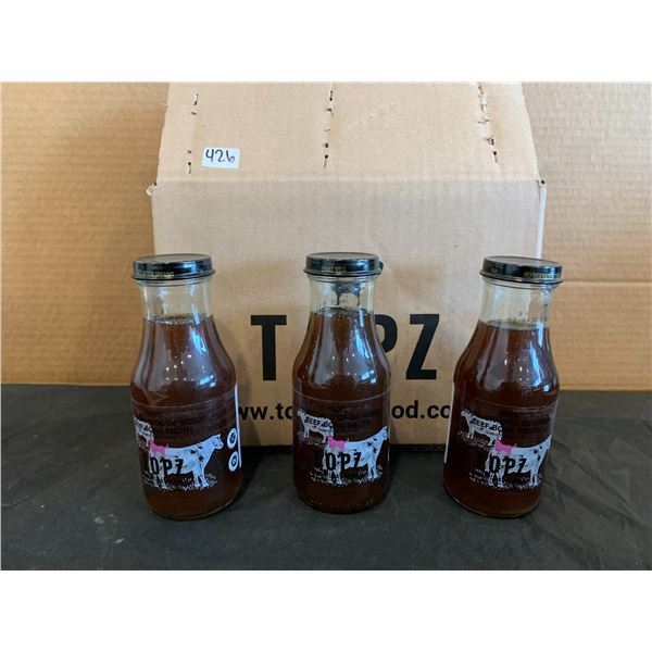 TOPZ Dog Food Premium Kibble Topper - Natural Beef Bone Broth - 3 Pack