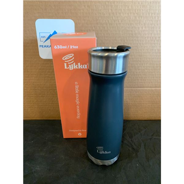 Lykka Thermas Bottle 21oz 630ml  Dark Grey
