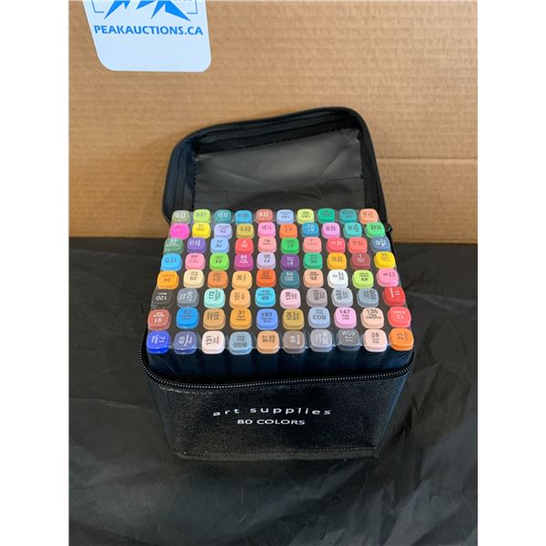 Art Supplies 80 Count Markers Dual Tip