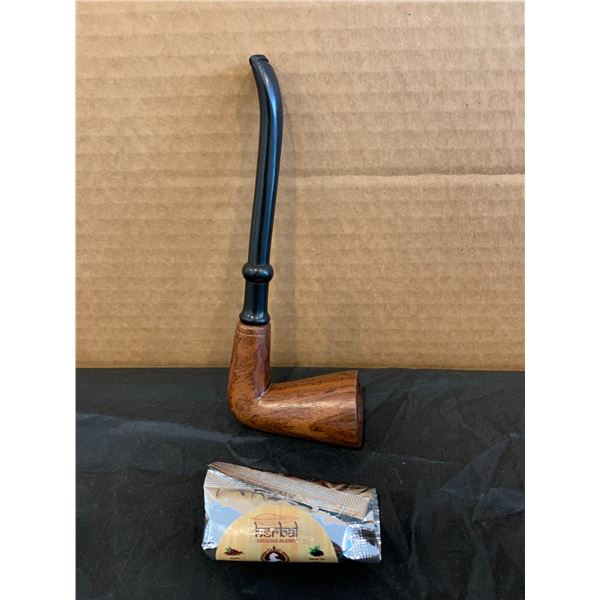 Royal Swag Italian Wooden Horn Smoking Pipe
