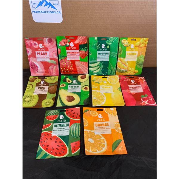 Botanical Hydrating Fruit Masks Assorted 10 Pack