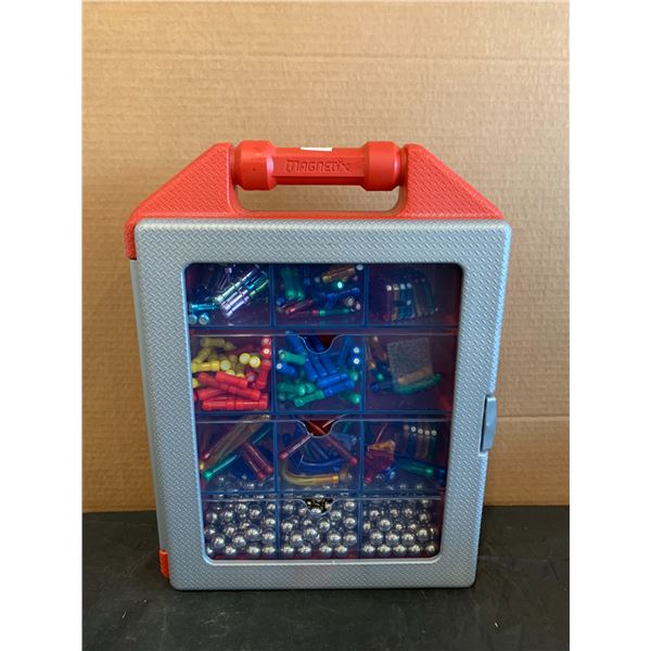 Magnetix Storage Box with 4 Compartments and Magnetic Toys
