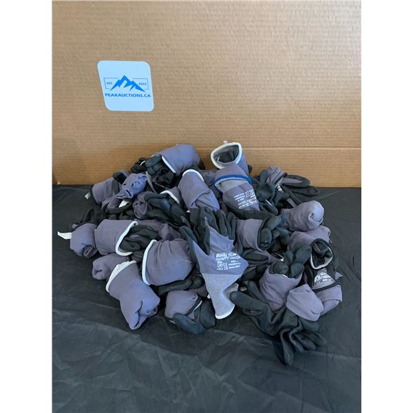 Lot of 43 Pairs of Assorted Sizes of Body Guard Safety Gear Gloves - Used