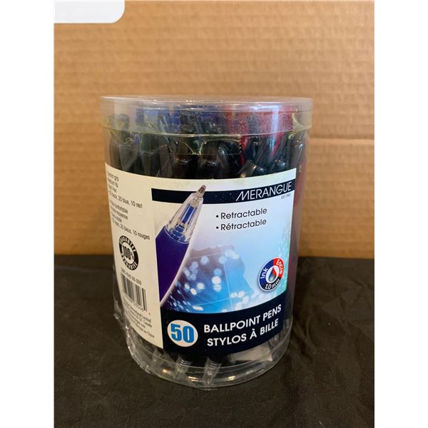 Lot of 50 Merangue Retractable Ballpoint Pens