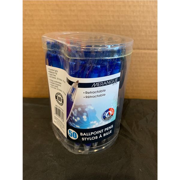 Lot of 50 Merangue Retractable Ballpoint Pens