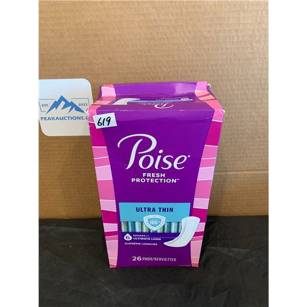Poise Fresh Protection - Ultra Thin Pads - 26 Pack