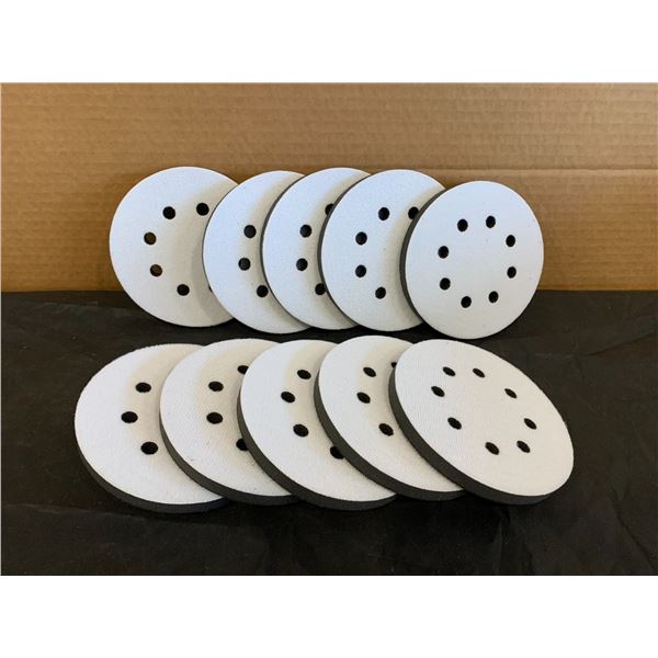 10 Pack Woodworking Polishing Pads - Velcro Backing