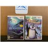 Image 1 : Nintendo Wii 2 Pack Games Sea Monsters Prehistoic Adventure & De Penguin