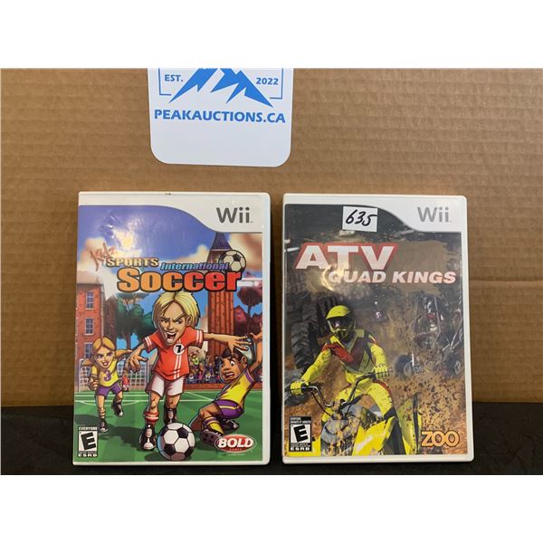 Nintendo Wii 2 Pack Games Kids International Soccer &Atv Quad Kings