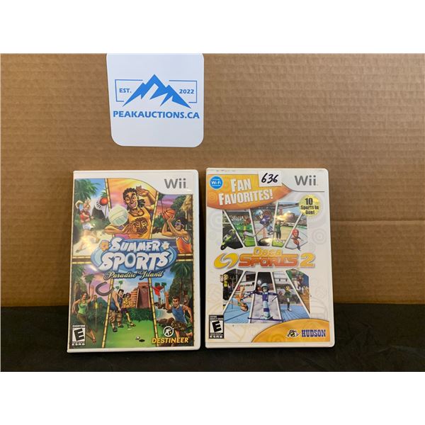 Nintendo Wii 2 Pack Games Summer Sports Paradise Isl & Deca Sports 2