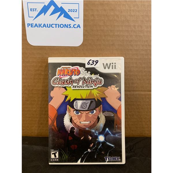 Nintendo Wii Naruto Clash of Ninja Revolution Video Game