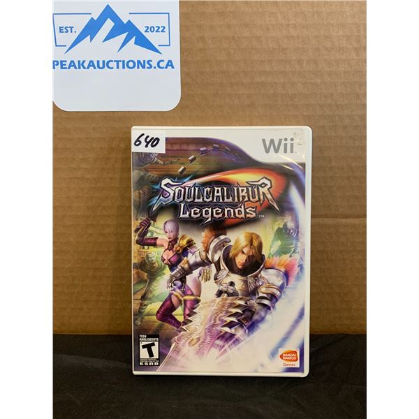 Nintedo Wii Soulcalibur Legends Video Game