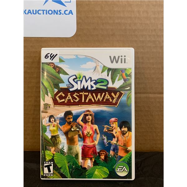 Nintendo Wii The Sims 2 Castaway Video Game