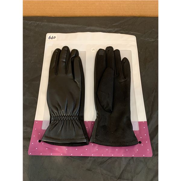 ALQQAS 1 Pair of Women's Windproof Suade Gloves - Phone Accessebility Finger Tips