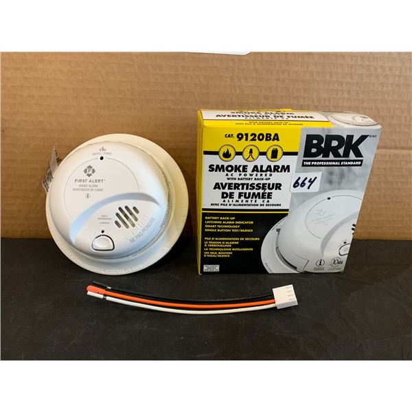 BRK Smoke Alarm Ac Powered With Battery Backup