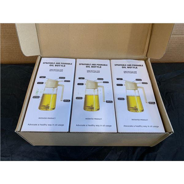 Puvin Sprayable &pourable Oil Bottle 3 Pack